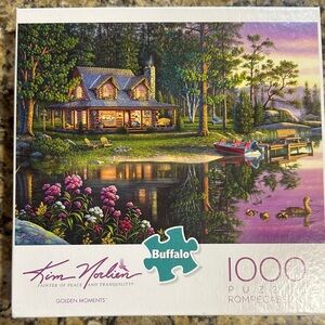 Buffalo David Bitton Puzzle - Tranquil Lakeside Evening